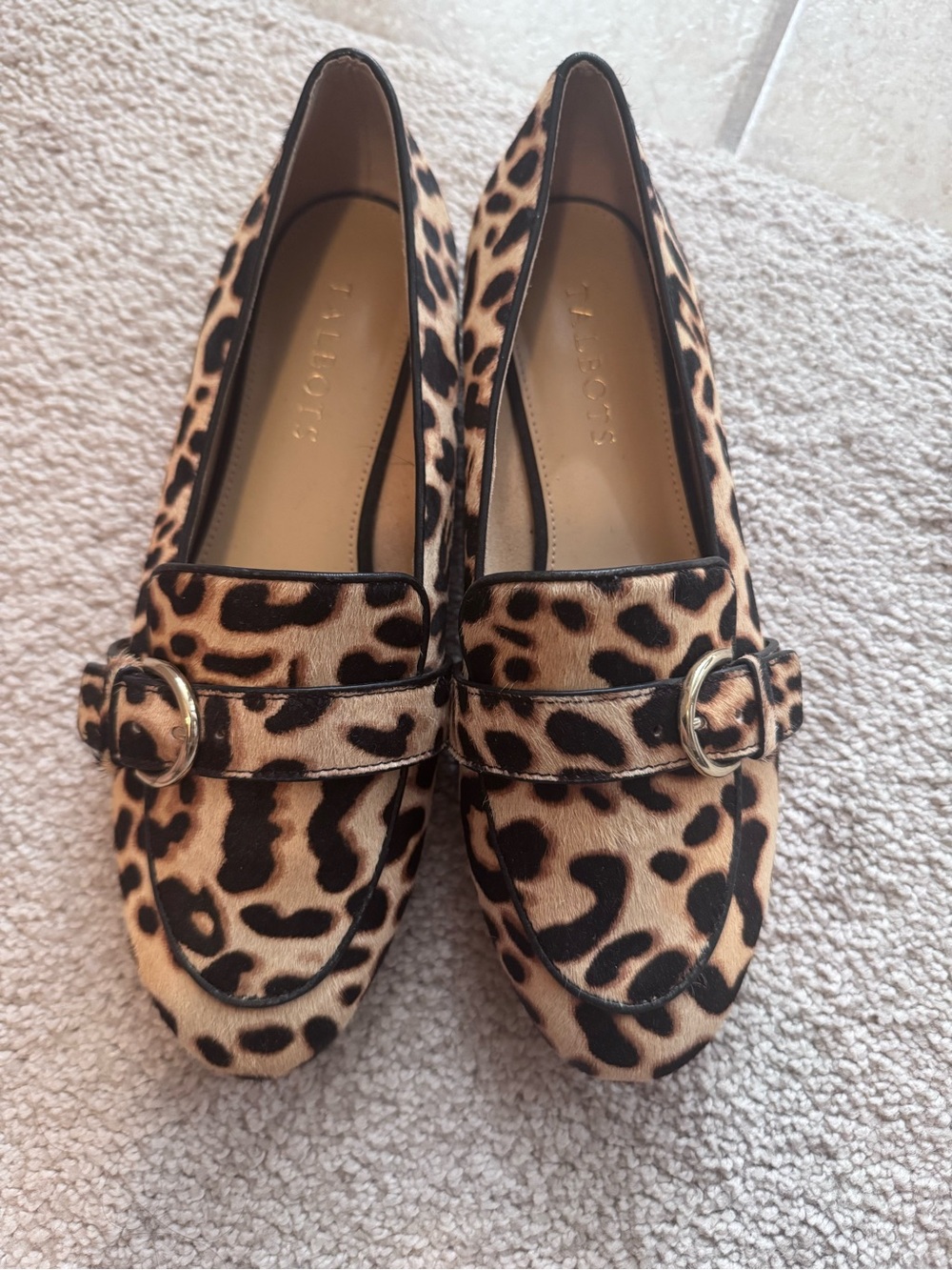 Leopard Print Loafers Womens Flats - Animal Print Slip-On